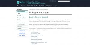 DePaul University Undergraduate Business