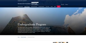 Georgetown University Undergraduate Business