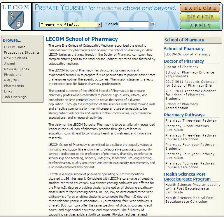 LECOM School of Pharmacy