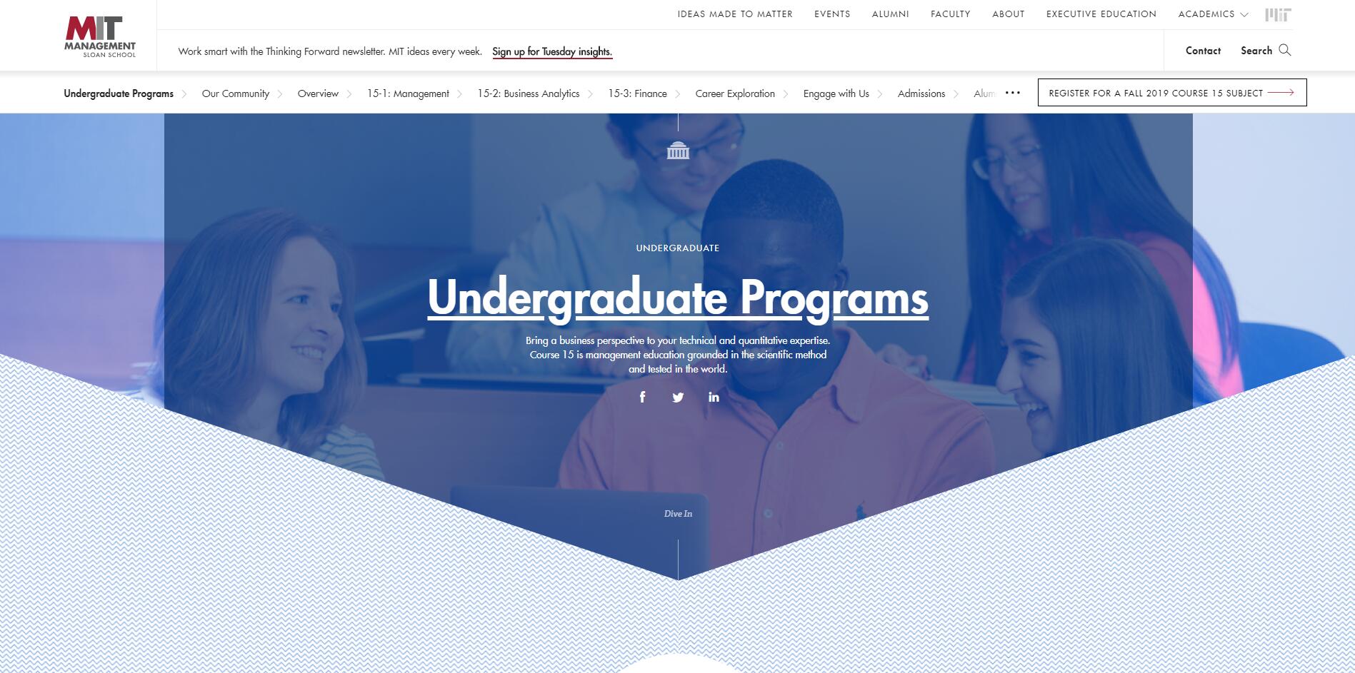 Massachusetts Institute of Technology Undergraduate Business
