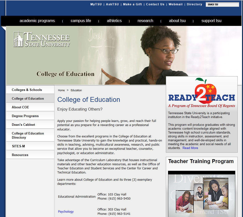 Tennessee State University College of Education