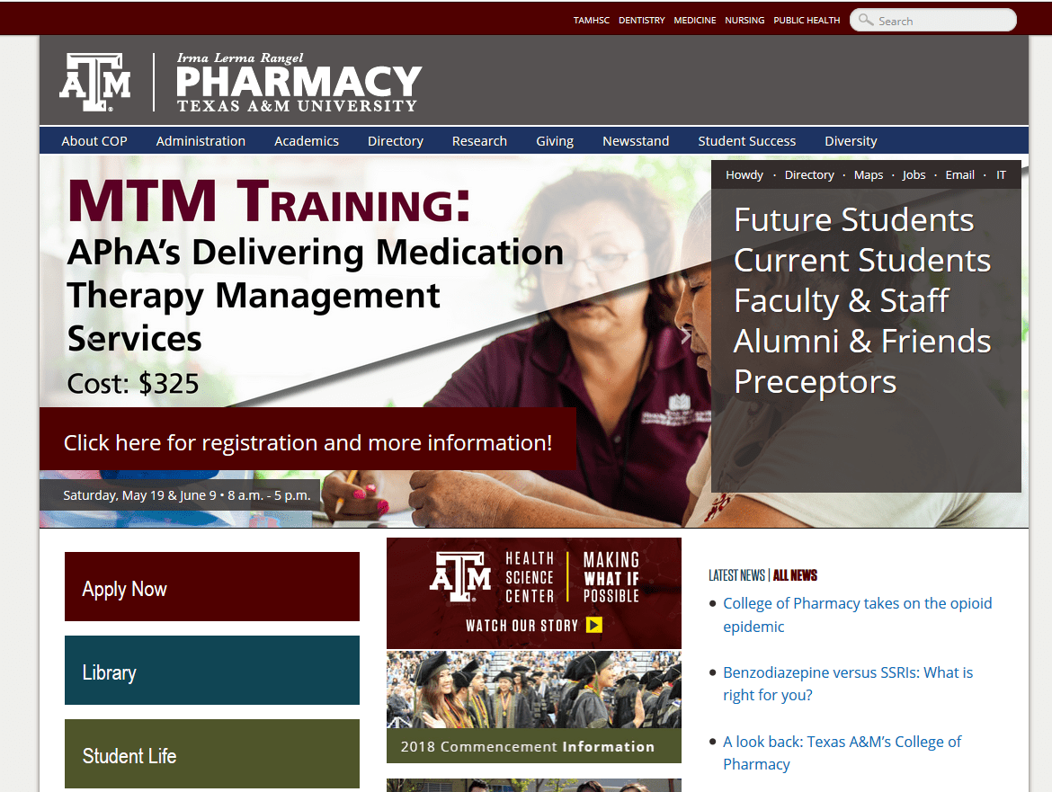Texas A&M Health Science Center Irma Lerma Rangel College of Pharmacy