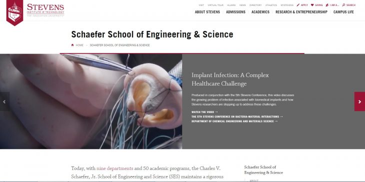 The Charles V. Schaefer, Jr. School of Engineering at Stevens Institute of Technology