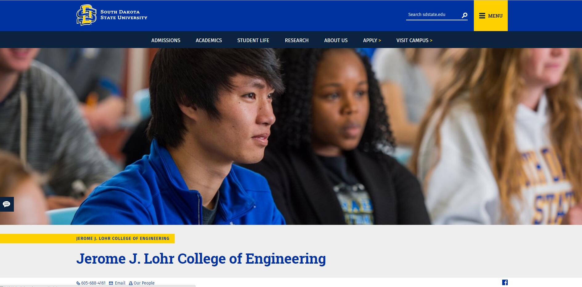The College of Engineering at South Dakota State University Top