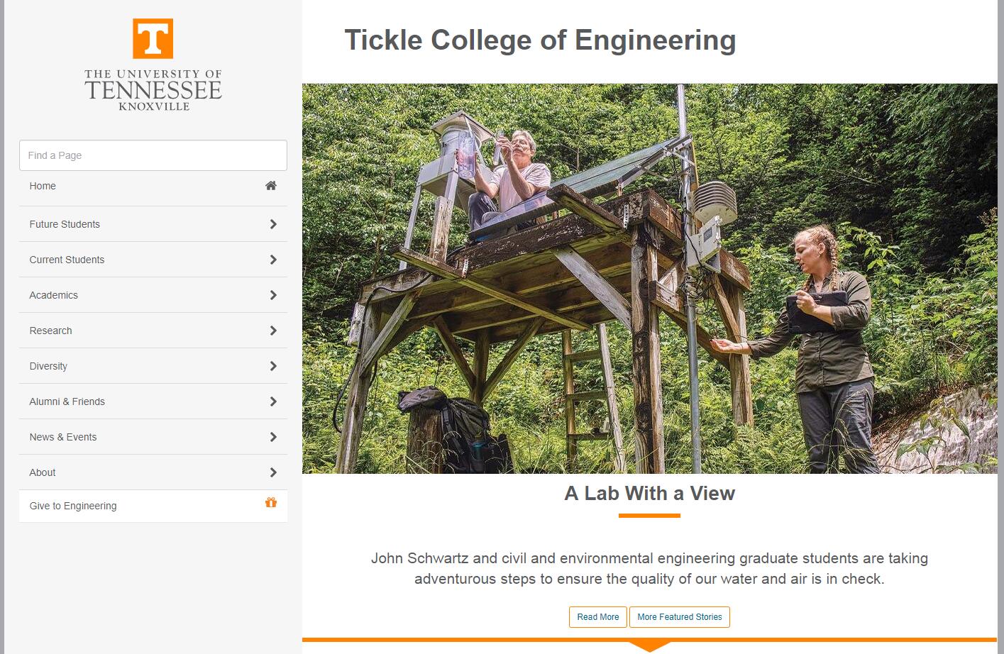 The College of Engineering at University of Tennessee