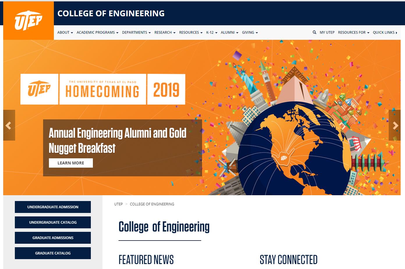 The College of Engineering at University of Texas--El Paso