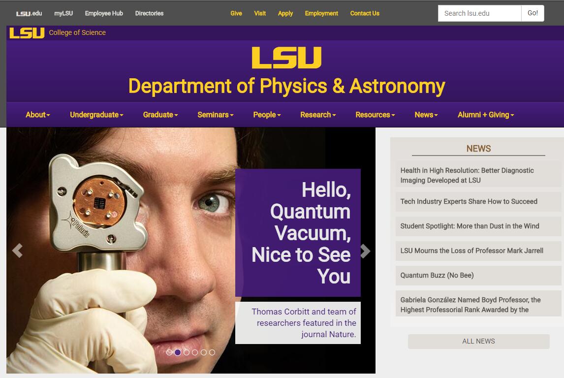 Top Physics Schools in Louisiana