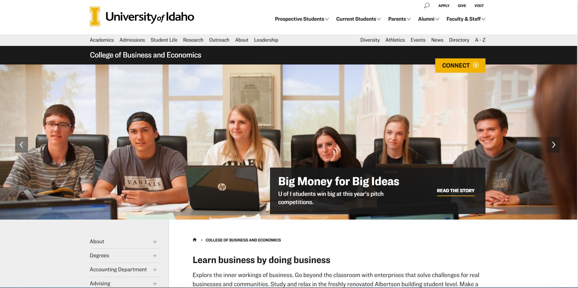 University of Idaho Undergraduate Business