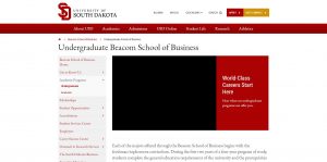 University of South Dakota Undergraduate Business