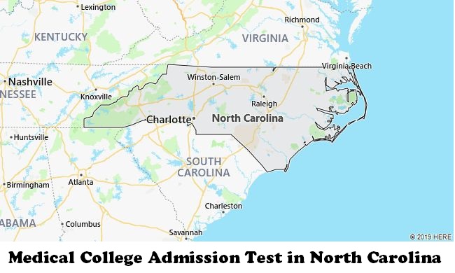 Medical College Admission Test in North Carolina