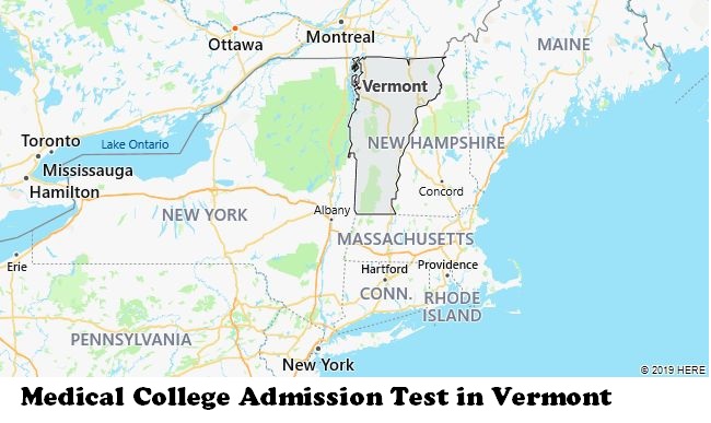 Medical College Admission Test in Vermont