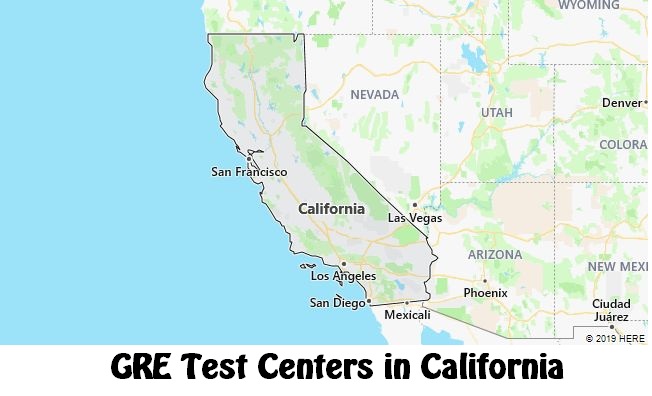 GRE Test Dates in California