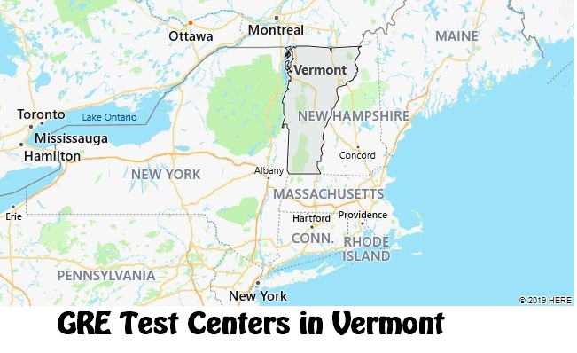 GRE Test Dates in Vermont
