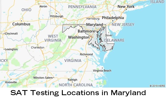 SAT Testing Locations in Maryland