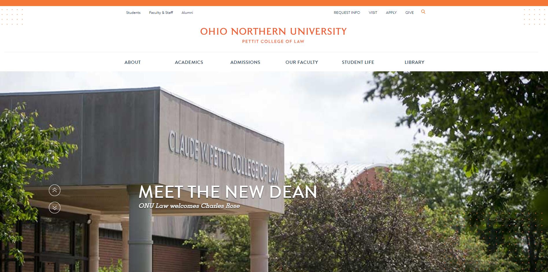 The Claude W. Pettit College of Law at Ohio Northern University
