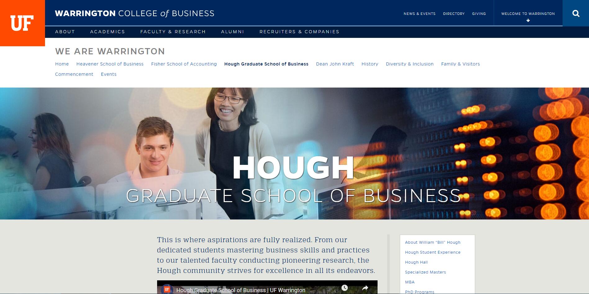 The Hough Graduate School of Business at University of Florida