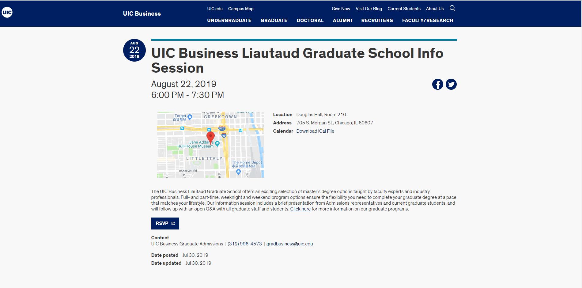 The Liautaud Graduate School of Business at University of Illinois--Chicago
