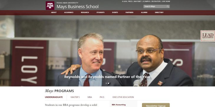 The Mays Business School at Texas A&M University--College Station