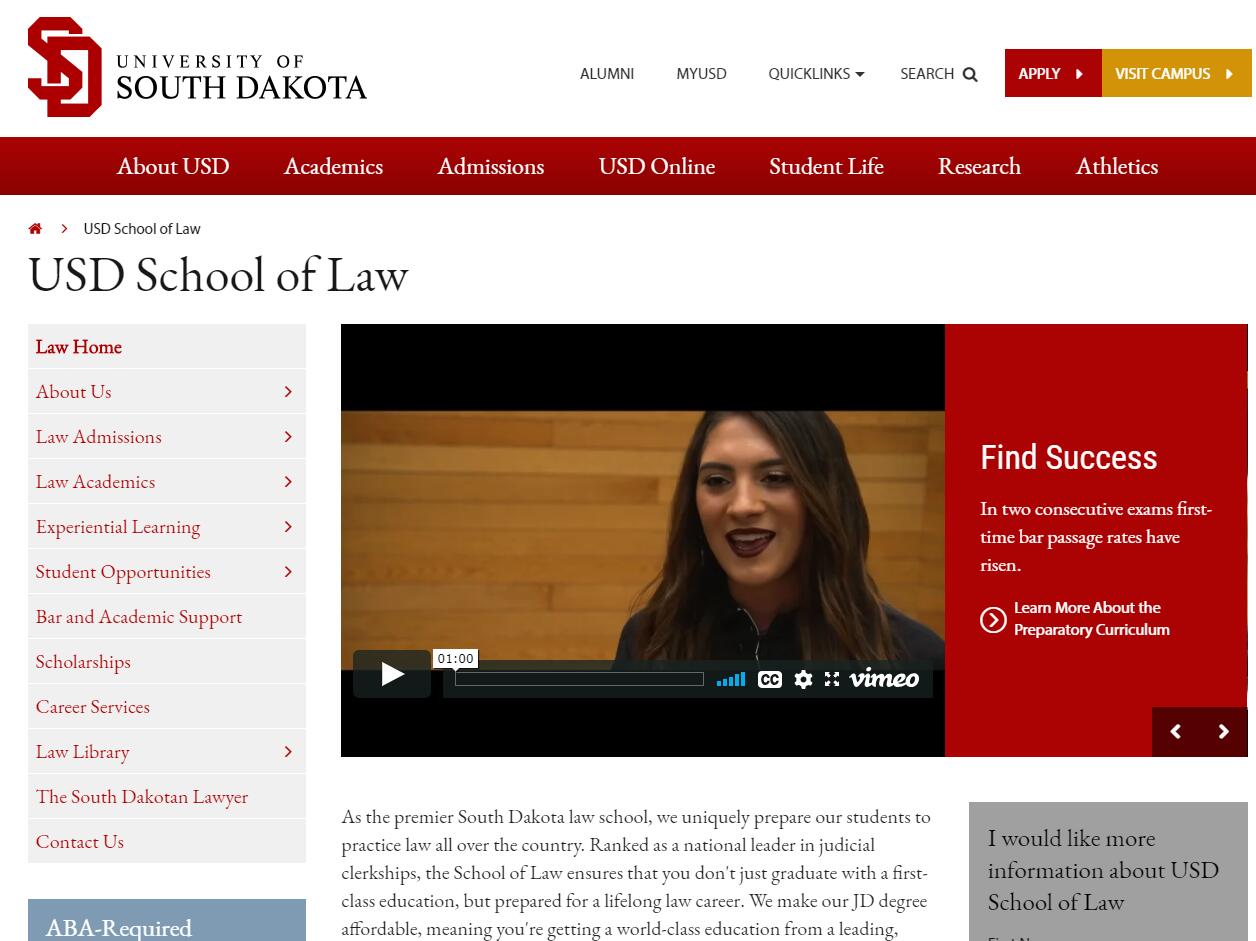 The School of Law at University of South Dakota