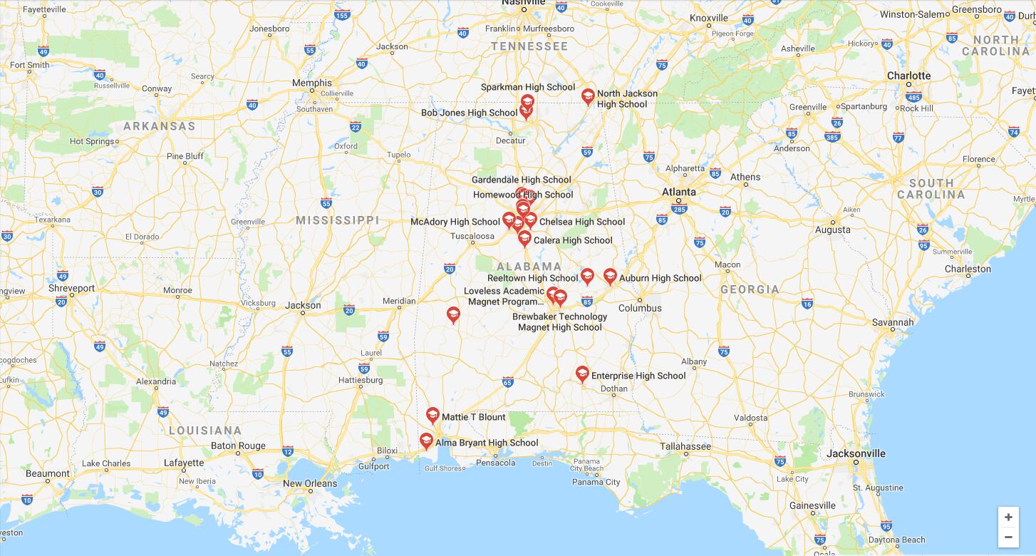 Top High Schools in Alabama