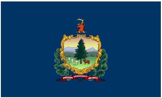 Flag of the state of Vermont