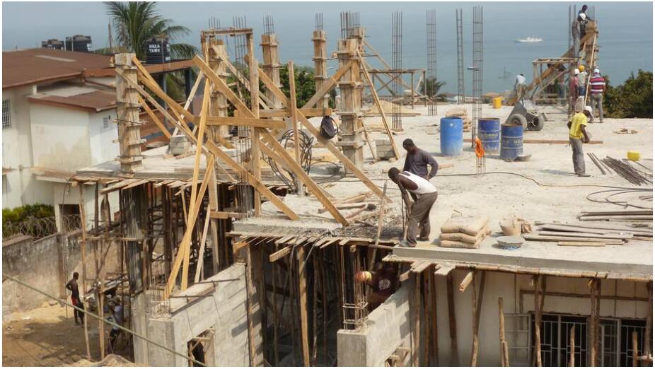 Construction site in Freetown