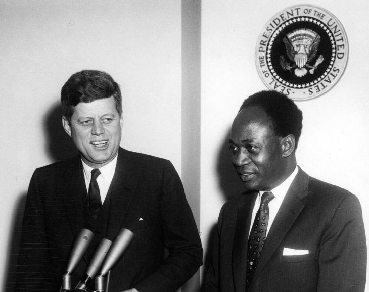 Kwame Nkrumah meets John F. Kennedy