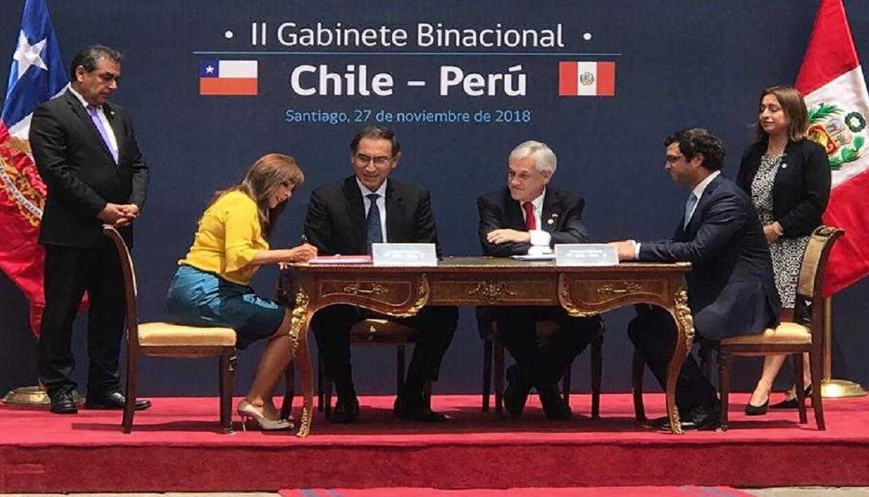 Meeting of the heads of state of Chile and Peru