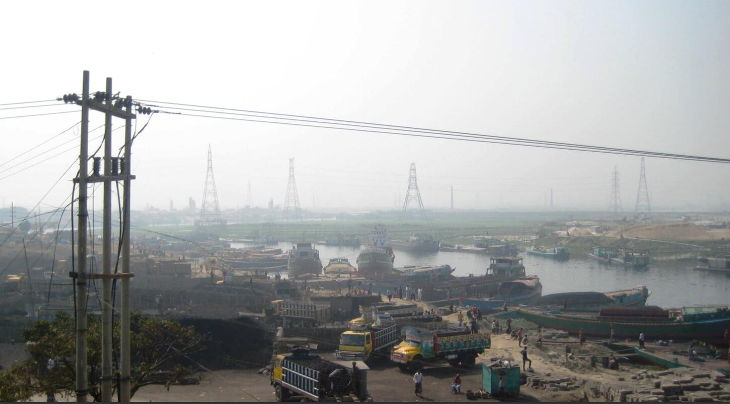 One of the suburbs and transshipment points of Dhaka