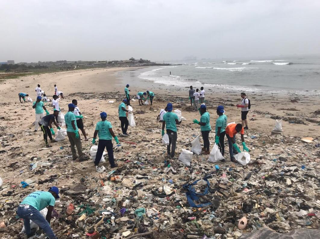 The cleaning activities of committed environmental activists on the beaches of Ghana continue unabated