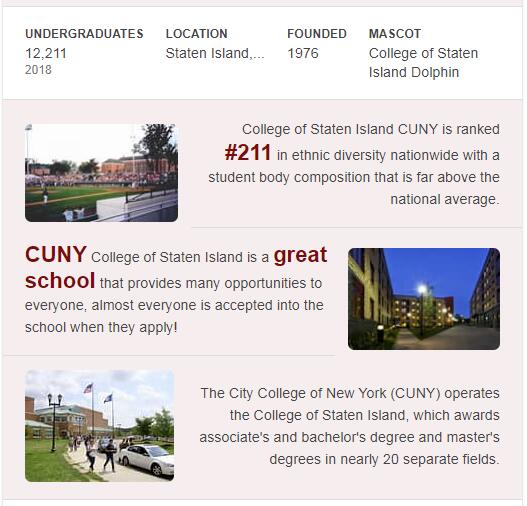CUNY-College of Staten Island History