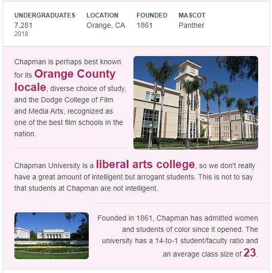 Chapman University History