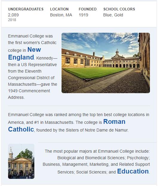 Emmanuel College History