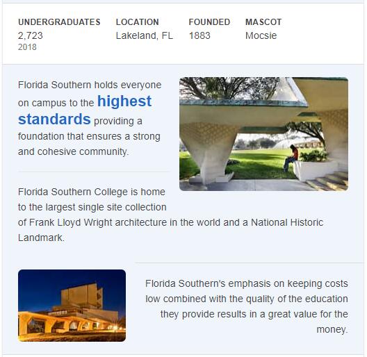 Florida Southern College History