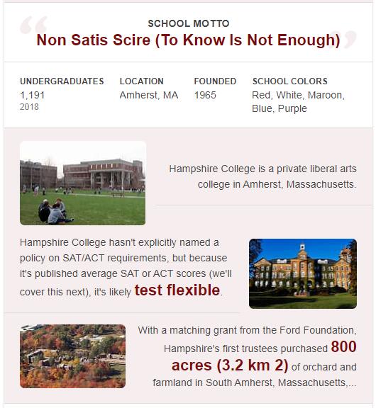 Hampshire College History