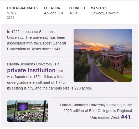 Hardin-Simmons University History