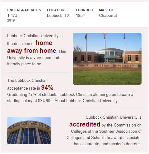 Lubbock Christian University History