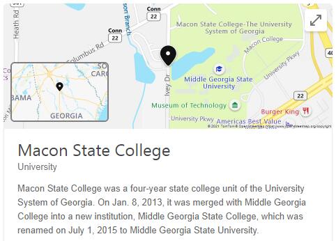 Macon State College History