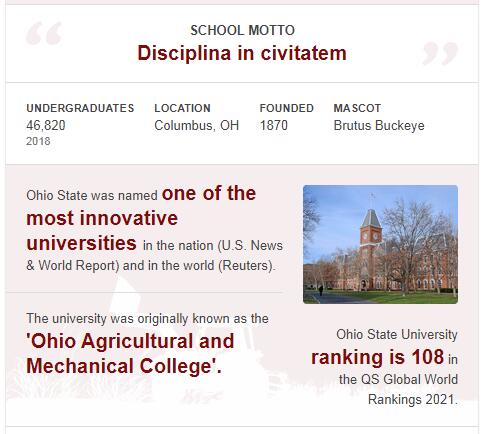Ohio State University-Columbus History