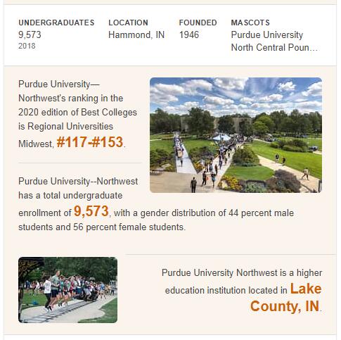 Purdue University-Calumet History