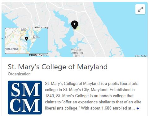 St. Mary’s College of Maryland History