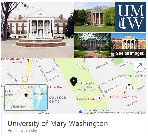 University of Mary Washington History