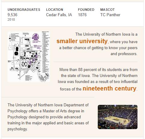 University of Northern Iowa History