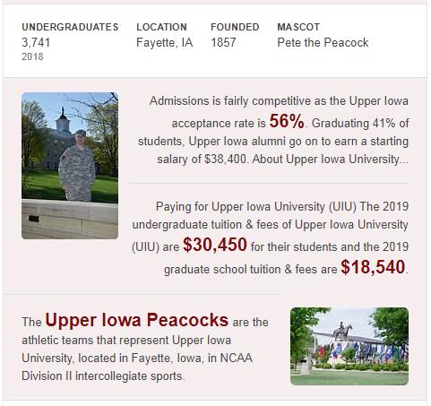 Upper Iowa University History