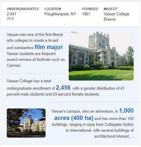 Vassar College History