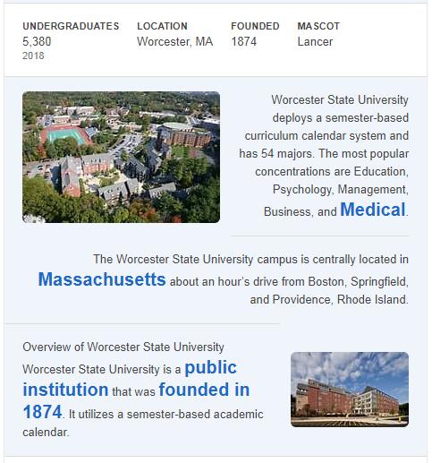 Worcester State College History