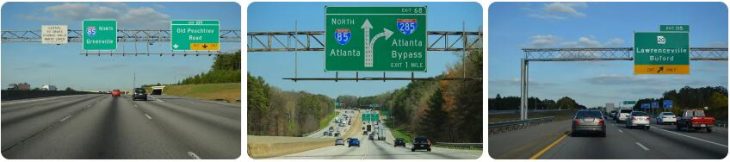 Interstate 85 in Georgia