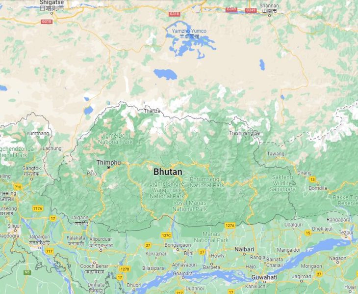 Bhutan Bordering Countries