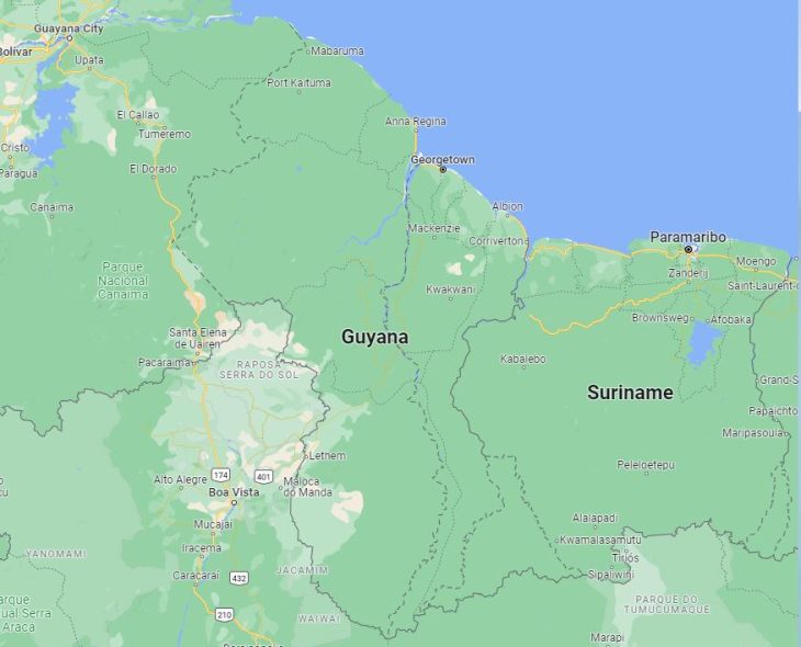 Guyana Bordering Countries