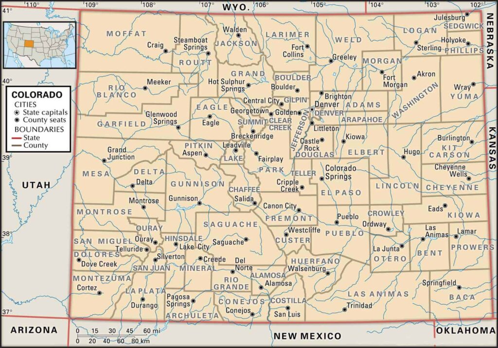 Largest Counties in Colorado